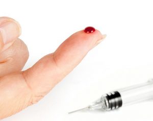 Bloody finger